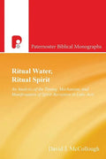 Ritual Water, Ritual Spirit: An Analysis of the Timing, Mechanism and Manifestation of Spirit-Reception in Luke-Acts - Paperback