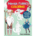 Manga Furries Coloring: Color Your Way Through Cute and Cool Manga Furries Art! - Paperback