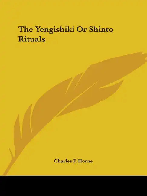 The Yengishiki Or Shinto Rituals - Paperback