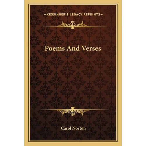 Poems And Verses - Paperback