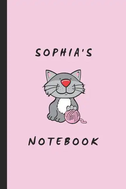 Sophia's Notebook: Personalised Cat Themed Notepad - Paperback