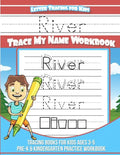 River Letter Tracing for Kids Trace my Name Workbook: Tracing Books for Kids ages 3 - 5 Pre-K & Kindergarten Practice Workbook - Paperback