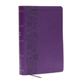 KJV Giant Print End-Of-Verse Reference Bible, Purple Leathersoft, Red Letter, Comfort Print - Imitation Leather
