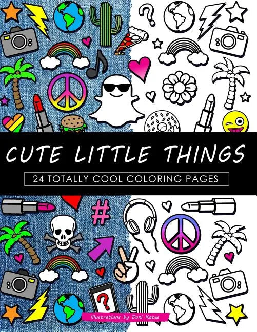 Cute Little Things Coloring Book: 24 Page Coloring Book - Paperback