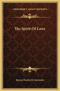 The Spirit of Laws - Hardcover