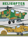 Helicopter Coloring Book for Adults: Large Print Adults Coloring Book Flowers and Mandala Stress Relieving Unique Design - Paperback