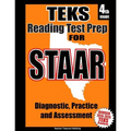 TEKS 4th Grade Reading Test Prep for STAAR - Paperback