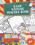 Hand Writing Practice Book: Policecar & Firetruck Coloring Book, Tracing Letters and Numbers for Preschool, Gift for Boys - Paperback