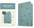 KJV Thinline Reference Bible, Filament Enabled (Leatherlike, Floral Leaf Teal, Indexed, Red Letter) - Imitation Leather