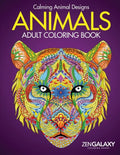 Adult Coloring Book: Animals: Calming Animal Designs - Paperback