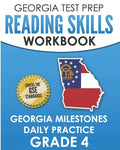 GEORGIA TEST PREP Reading Skills Workbook Georgia Milestones Daily Practice Grade 4: Preparation for the Georgia Milestones English Language Arts Test - Paperback