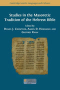 Studies in the Masoretic Tradition of the Hebrew Bible - Paperback