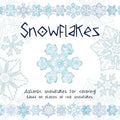 Snowflakes: Authentic snowflakes for coloring! Based on photos of real snowflakes. - Paperback