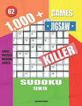 1,000 + Games jigsaw killer sudoku 9x9: Logic puzzles medium levels - Paperback