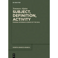 Subject, Definition, Activity: Framing Avicenna's Science of the Soul - Paperback