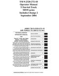 TM 9-2320-272-10 Operator Manual 5 Ton 6x6 Truck M939 series Includes Change 2 September 2004 - Paperback