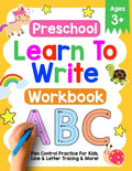 Preschool Learn To Write Workbook: Pen Control Practice For Kids. Line & Letter Tracing Ages 3-5 - Paperback