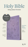 KJV Premium Value Thinline Bible, Filament Enabled (Leatherlike, Garden Lavender, Red Letter) - Imitation Leather