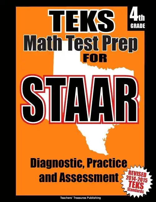 TEKS 4th Grade Math Test Prep for STAAR - Paperback