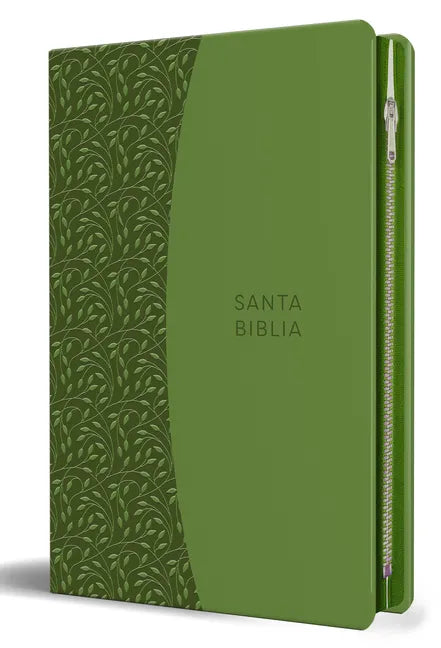 Biblia Reina Valera 1960 Tamaño Grande, Letra Grande Piel Verde Con Cremallera / Spanish Holy Bible Rvr 1960. Large Size, Large Print Green Leather wi - Paperback