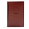 KJV Large Print Personal Size Reference Bible, Brown Leathertouch Indexed - Imitation Leather