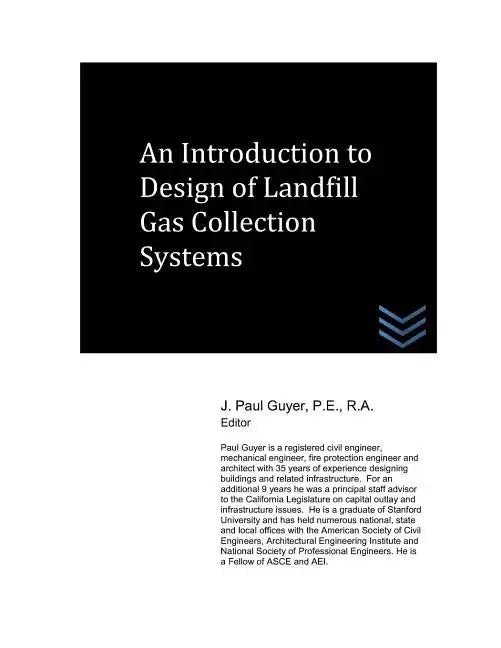 An Introduction to Design of Landfill Gas Collection Systems - Paperback