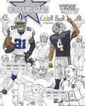 Ezekiel Elliott and the Dallas Cowboys: Then and Now: The Ultimate Football Coloring, Activity and Stats Book for Adults and Kids - Paperback