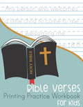 Bible Verses Printing Practice Workbook: for Kids - Paperback