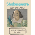 Shakespeare Word Search: large print puzzles for adults - Paperback
