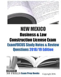 NEW MEXICO Business & Law Construction License Exam ExamFOCUS Study Notes & Review Questions - Paperback