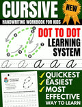 Cursive Handwriting Workbook For Kids: Dot To Dot Cursive Practice Book (Beginning Cursive) - Paperback