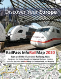 RailPass InfoRailMap 2020 - Discover Your Europe: Icon and Info illustrated Railway Atlas specifically designed for Global Interrail and Eurail RailPa - Paperback