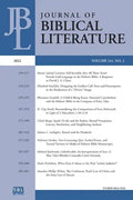 Journal of Biblical Literature 141.2 (2022) - Paperback
