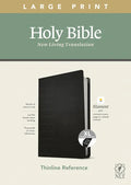 NLT Large Print Thinline Reference Bible, Filament Enabled Edition (Red Letter, Leatherlike, Black, Indexed) - Imitation Leather