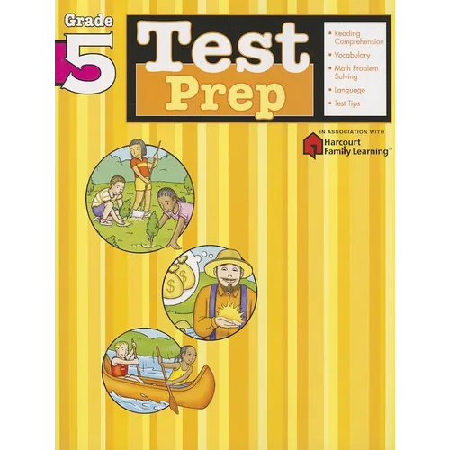 Test Prep: Grade 5 (Flash Kids Harcourt Family Learning) - Paperback