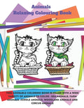 Animals - Relaxing Colouring Book - This adorable coloring book is filled with a wide variety of animals to color: Sea Animals, Farm Animals, Jungle A - Paperback