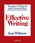 Effective Writing Teacher's Manual: Writing Skills for Intermediate Students of American English - Paperback
