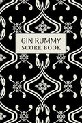 Gin Rummy Score Book: 6x9, 110 pages, Keep Track of Scoring Card Games Black - Paperback