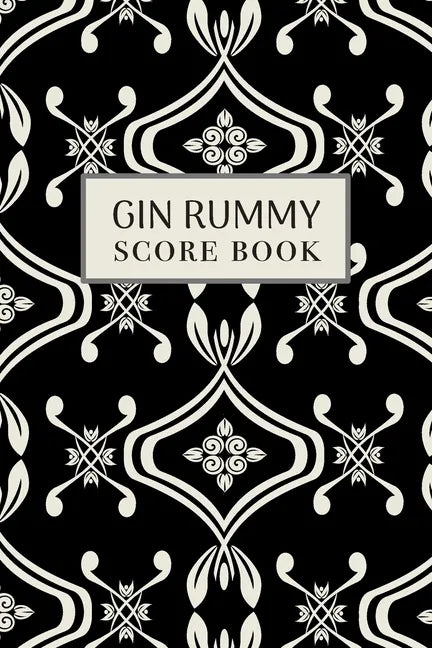 Gin Rummy Score Book: 6x9, 110 pages, Keep Track of Scoring Card Games Black - Paperback