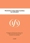Ifa: Resolution Of Tax Treaty Conflicts By Arbitration - Paperback