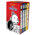 Diary of a Wimpy Kid Box of Books 1-4 Hardcover Gift Set: Diary of a Wimpy Kid, Rodrick Rules, the Last Straw, Dog Days - Hardcover