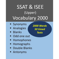 SSAT & ISEE (Upper) Vocabulary 2000 - Paperback