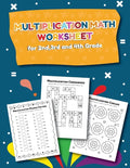 Multiplication Math Worksheet for 2nd, 3rd and 4th Grade: 25 Fun Designs For Boys And Girls - Educational Worksheets Practice Workbook Activity Sheets - Paperback
