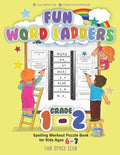Fun Word Ladders Grade 1-2: Daily Vocabulary Ladders Grade 1 - 2, Spelling Workout Puzzle Book for Kids Ages 6-7 - Paperback