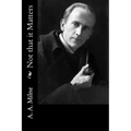 Not that it Matters - Paperback