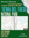 Tierra Del Fuego National Park Lago Fagnano Detailed Topo Large Scale Trekking/Hiking/Walking Complete Topographic Map Atlas Argentina Patagonia 1: 25 - Paperback