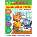 Color, Cut & Paste Jumbo Workbook - Paperback