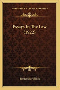 Essays In The Law (1922) - Paperback