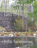 Pennsylvania Chester County Tax List 1771 - Paperback