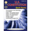 U.S. Constitution Quick Starts Workbook, Grades 4 - 12 - Paperback